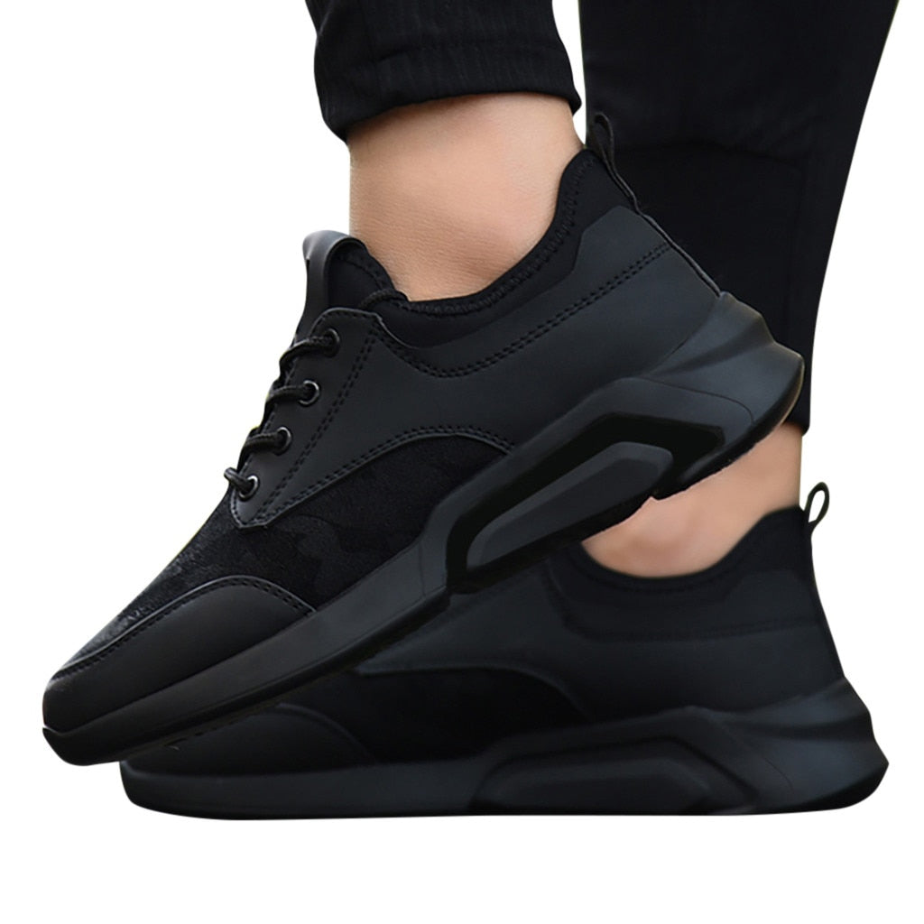 Trendy & Casual Black Lightweight Sneakers - The Geek Apparel