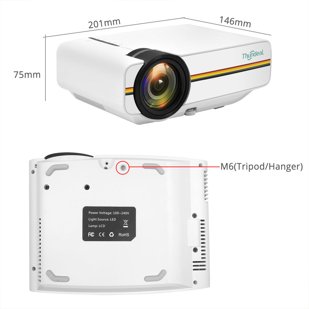 ThundeaL™ HD-LED Mini Projector 🎬🍿