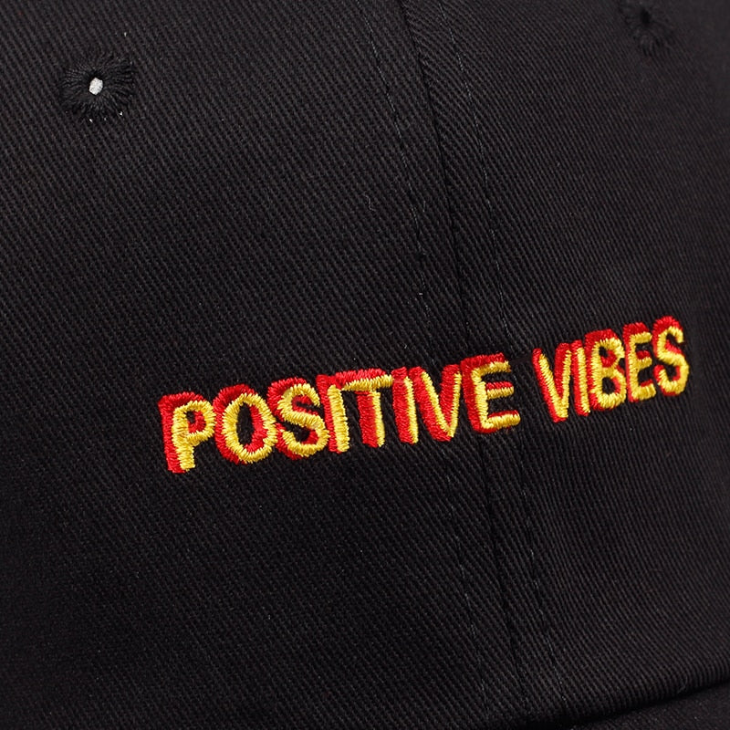 Positive Vibes Baseball Cap - The Geek Apparel