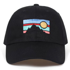 Sunset Mountain Hiking baseball Cap - The Geek Apparel