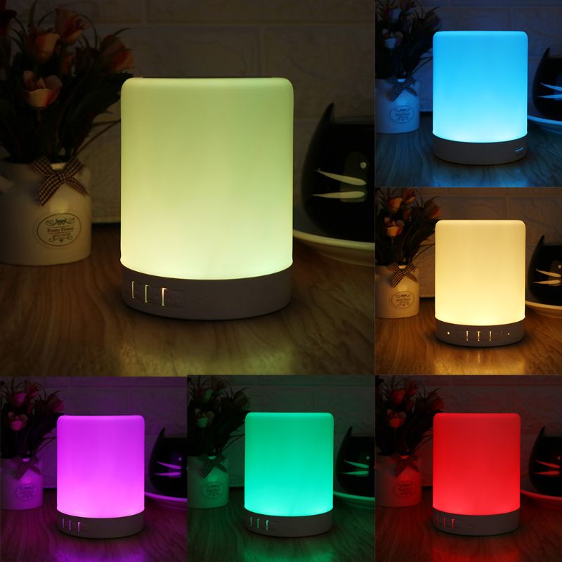 Colorful Mini LED Lamp w/ Sensor Touch & Bluetooth Speaker 💡🔊